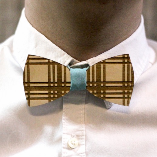 Деревянная галстук-бабочка из фанеры AB001